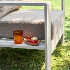 Conjunto de muebles de jardín de aluminio, 5 plazas