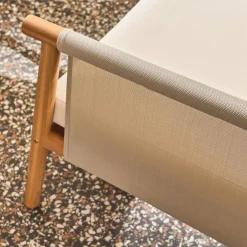 Conjunto de muebles de jardín de madera de acacia, 4 plazas
