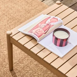 Conjunto de muebles de jardín de madera de acacia, 4 plazas