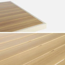 Conjunto mesa de jardín de aluminio con 8 sillas