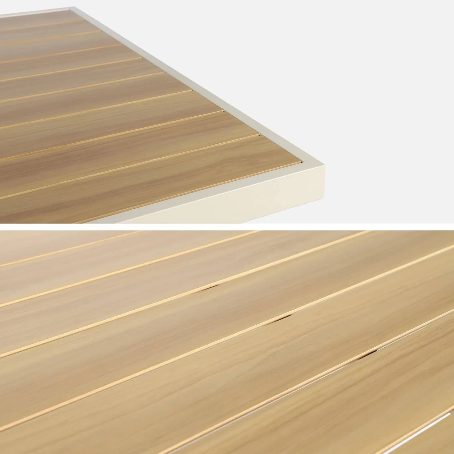 Conjunto mesa de jardín de aluminio con 8 sillas