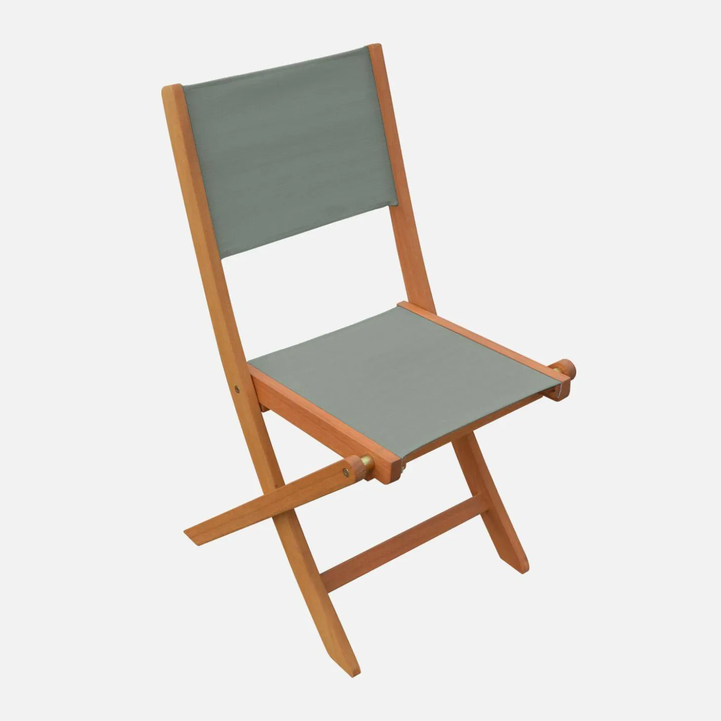 Conjunto mesa de jardín extensible de madera de eucalipto con 8 sillas