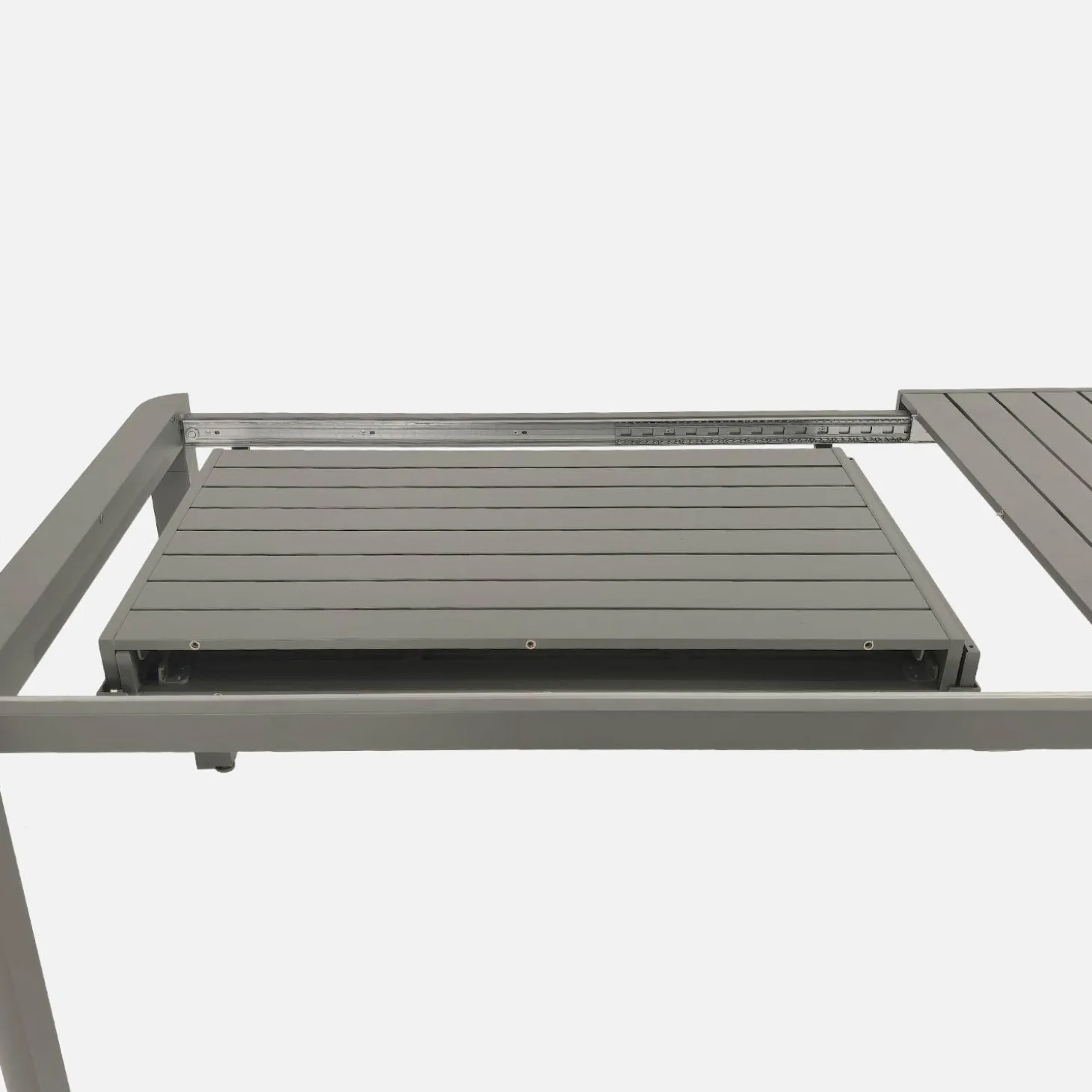 Conjunto mesa de jardín extensible de aluminio con 10 sillas
