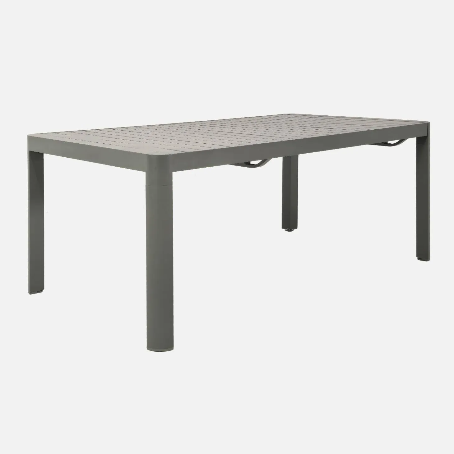 Conjunto mesa de jardín extensible de aluminio con 10 sillas