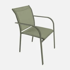 Conjunto mesa de jardín extensible de aluminio con 10 sillas