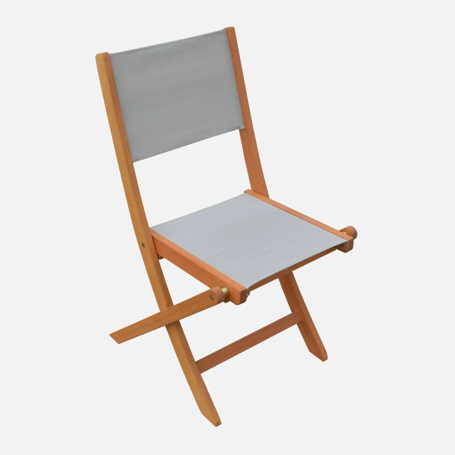 Conjunto mesa de jardín extensible de madera de eucalipto con 12 sillas