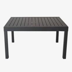 Conjunto mesa de jardín extensible de aluminio con 8 sillas