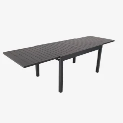 Conjunto mesa de jardín extensible de aluminio con 8 sillas