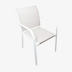 Conjunto mesa de jardín extensible de aluminio con 8 sillas