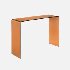 Consola de cristal, Glintz, templado, 110x35x75 cm