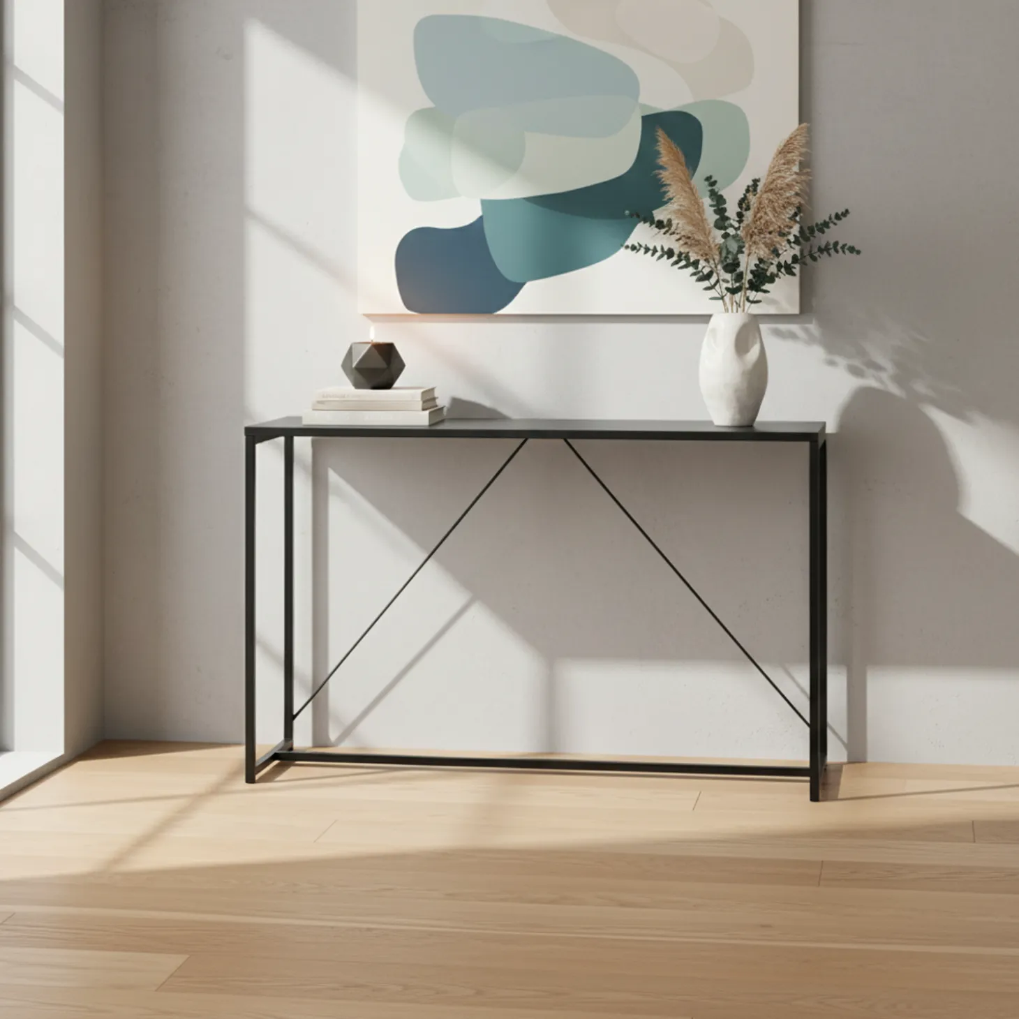 Consola de metal, 120cm