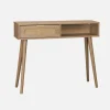 Consola estilo escandinavo con efecto madera, 100cm