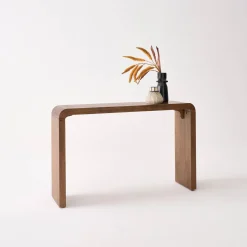 Consola exótica de madera de acacia, 120cm