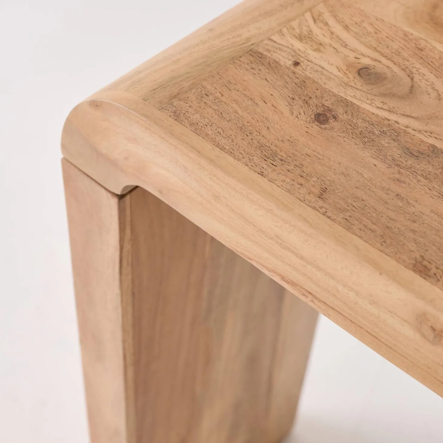 Consola exótica de madera de acacia, 120cm