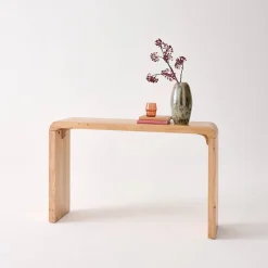 Consola exótica de madera de acacia, 120cm