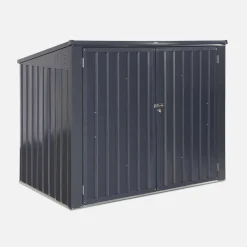 Contenedor de basura doble de acero galvanizado con 1,75m²