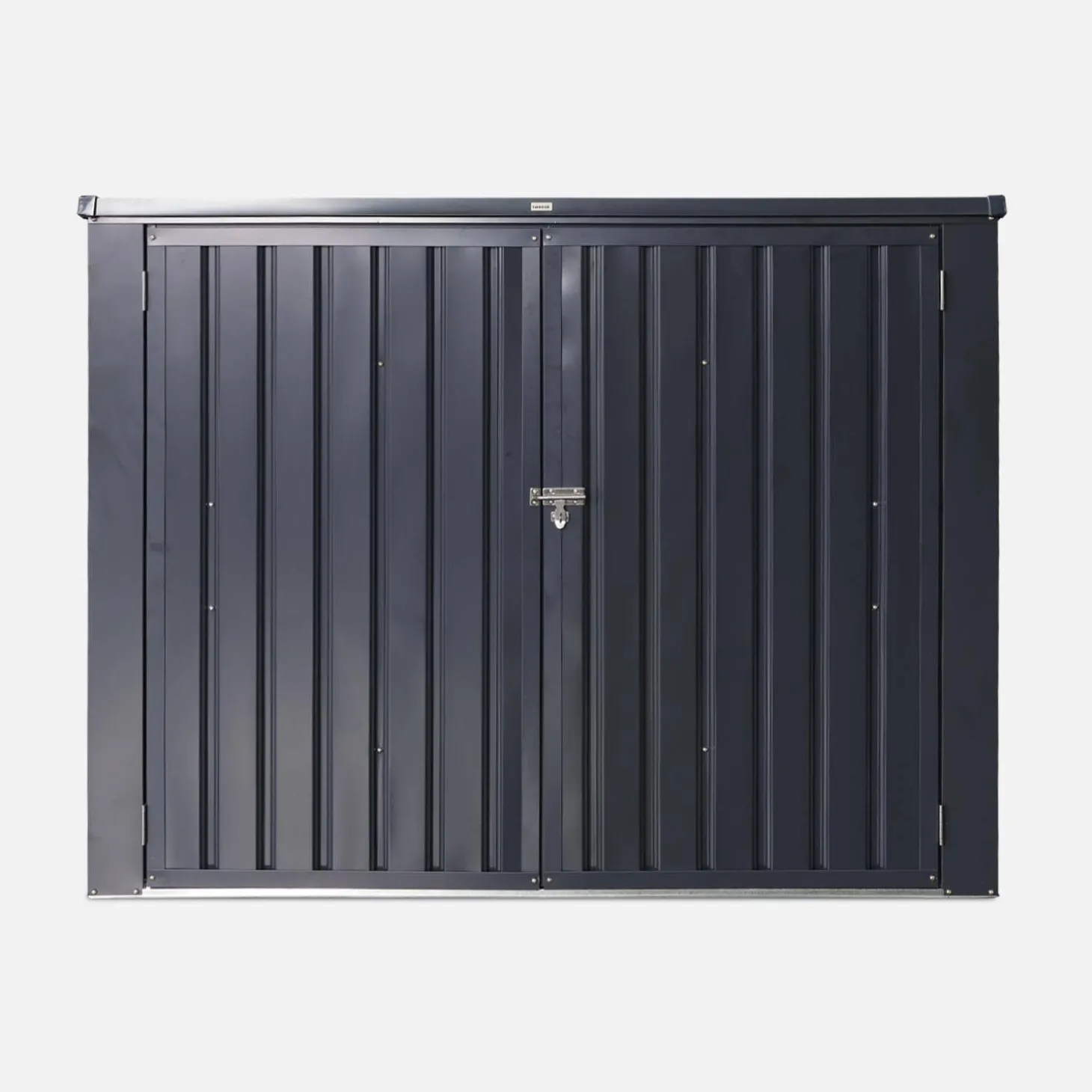 Contenedor de basura doble de acero galvanizado con 1,75m²