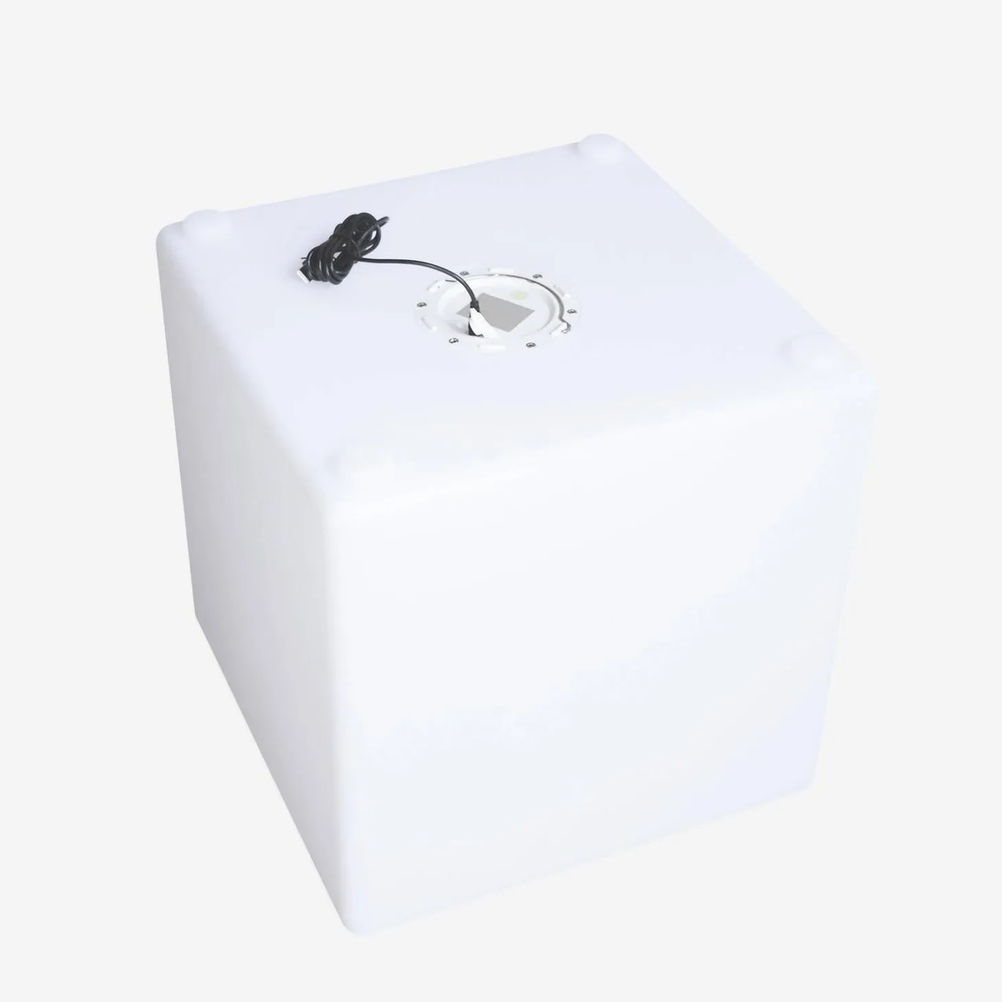 Cubo luminoso LED con batería para interior/exterior