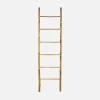 Escalera decorativa de bambú con 6 montantes