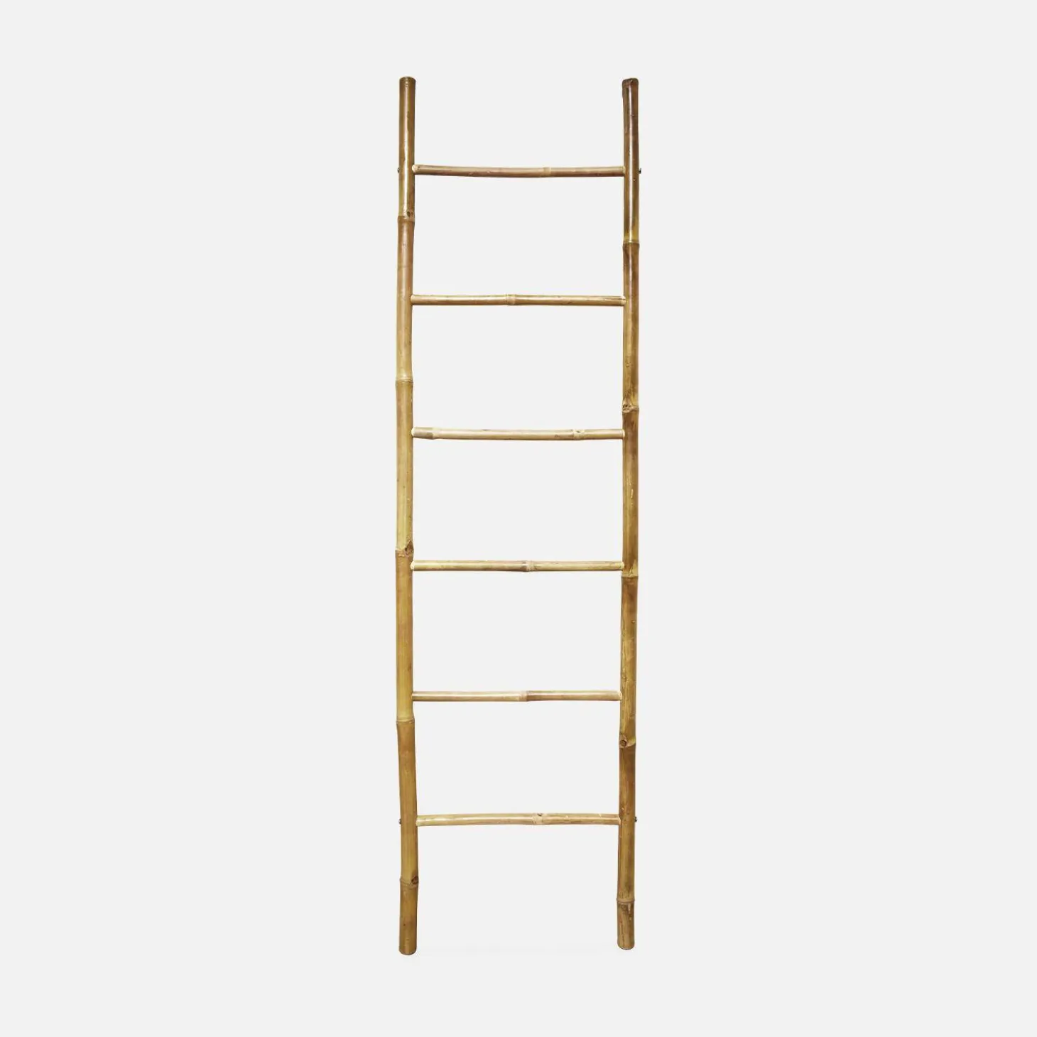 Escalera decorativa de bambú con 6 montantes