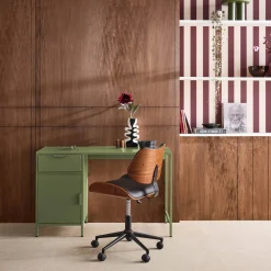 Escritorio de acero laminado, 1 cajón