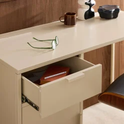 Escritorio de acero laminado, 1 cajón