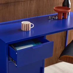 Escritorio de acero laminado, 1 cajón