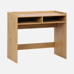 Escritorio decorativo de madera con 2 compartimentos