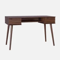 Escritorio efecto madera 2 cajones