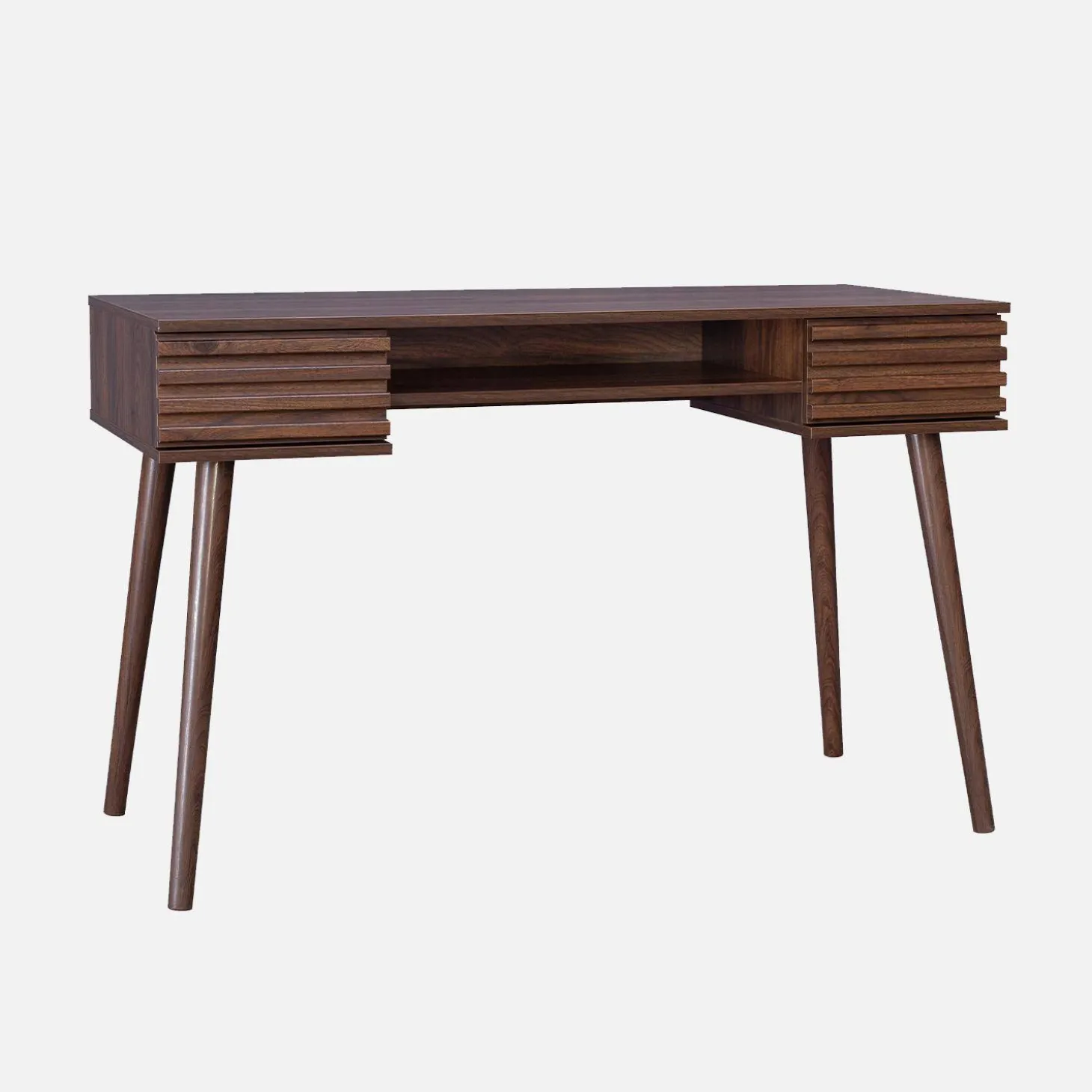 Escritorio efecto madera 2 cajones