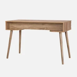 Escritorio efecto madera 2 cajones
