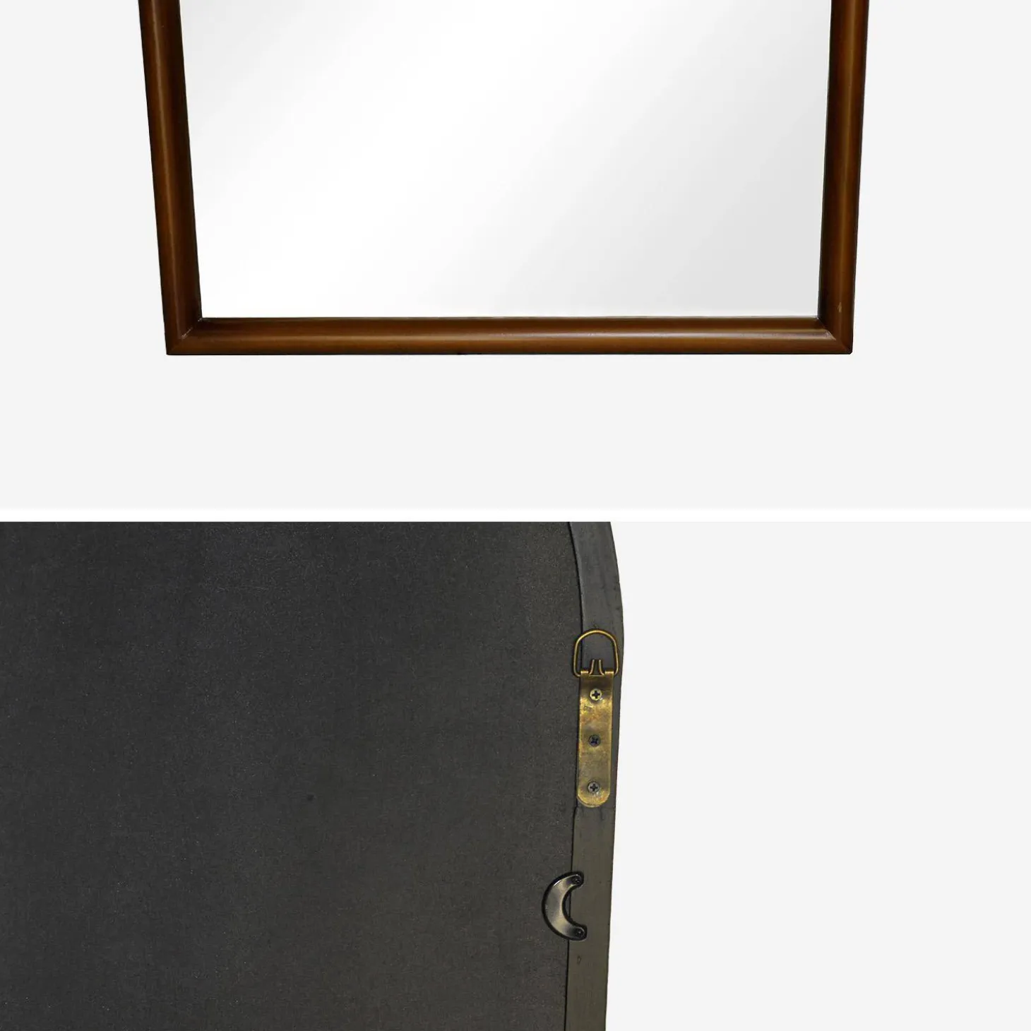 Espejo arco de madera de pino decorativo de pared