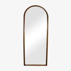 Espejo arco de madera de pino decorativo de pared