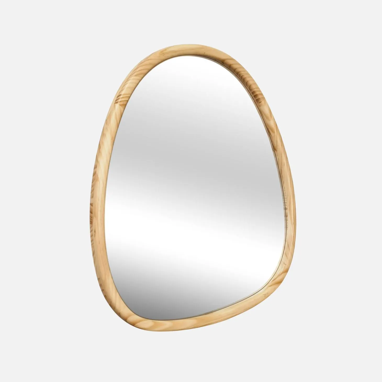 Espejo de madera de abeto decorativo de pared, 75cm