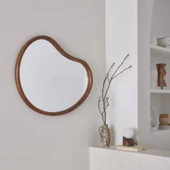 Espejo de madera de abeto decorativo de pared, 85cm