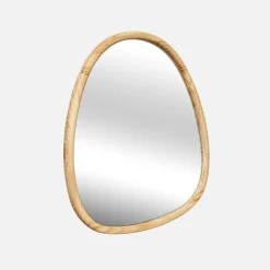 Espejo de madera de abeto decorativo de pared, 55cm