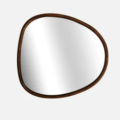 Espejo de madera de abeto decorativo de pared, 75cm