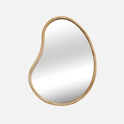 Espejo de madera de abeto decorativo de pared, 65cm