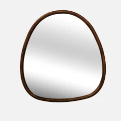 Espejo de madera de abeto decorativo de pared, 55cm