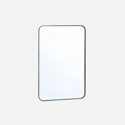 Espejo rectangular en acero decorativo de pared