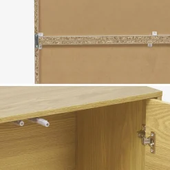 Estante, biblioteca modular con 2 puertas y 8 nichos