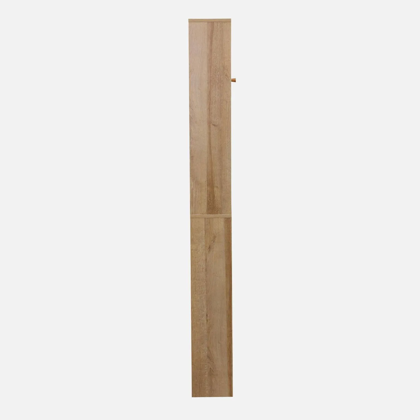 Estante mueble de WC decorada en madera y caña