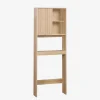 Estantería / Mueble WC escandinavo decorado en madera