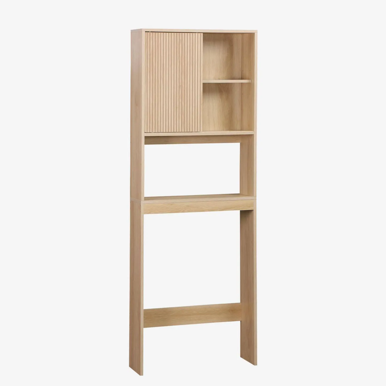Estantería / Mueble WC escandinavo decorado en madera