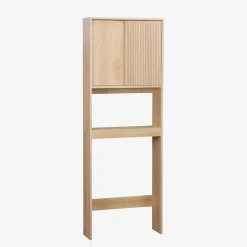 Estantería / Mueble WC escandinavo decorado en madera