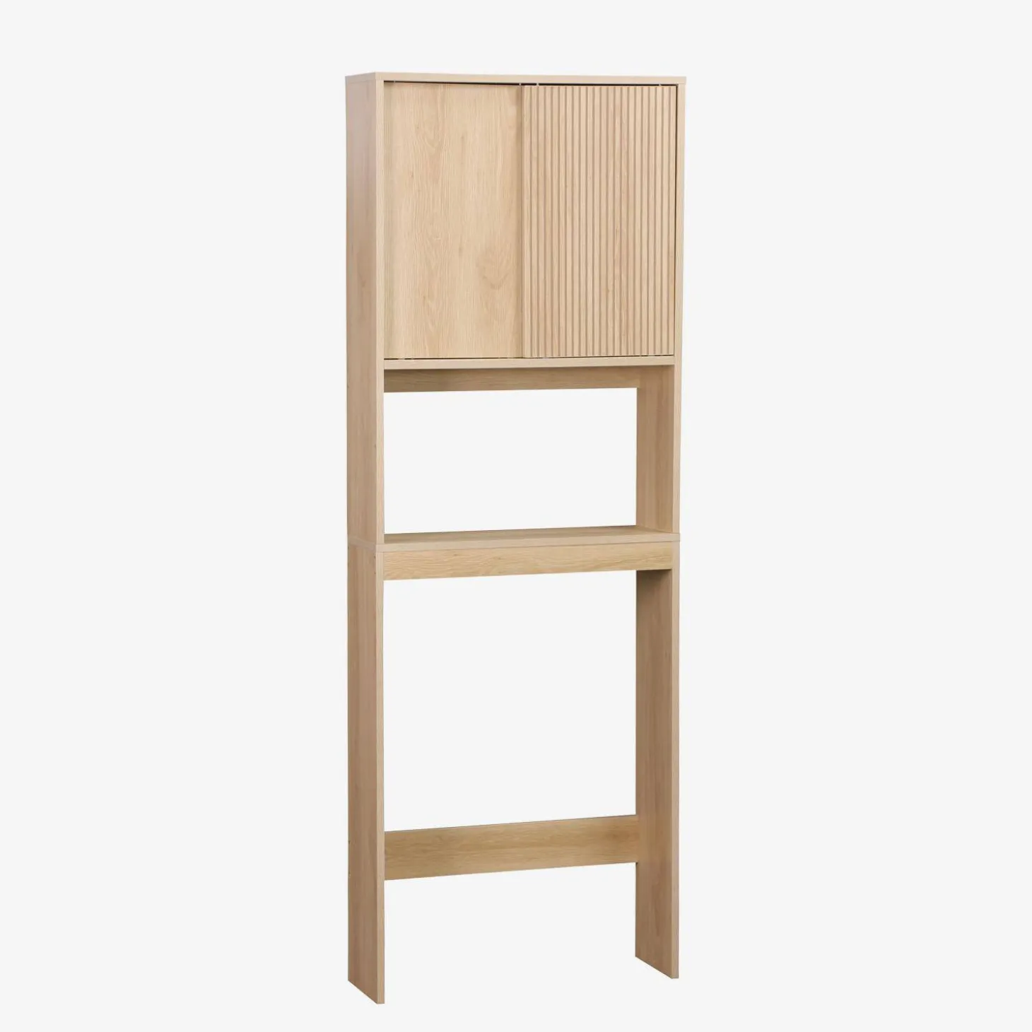 Estantería / Mueble WC escandinavo decorado en madera