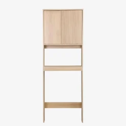 Estantería / Mueble WC escandinavo decorado en madera