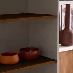 Estantería, biblioteca de metal y decoración de madera de 6 niveles