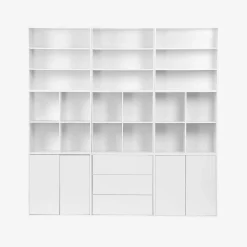 Estantería, biblioteca, módulo de almacenamiento, 4 compartimentos