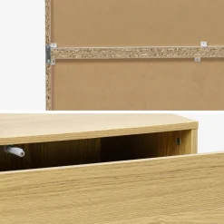 Estantería, biblioteca modular con 3 cajones y 8 nichos